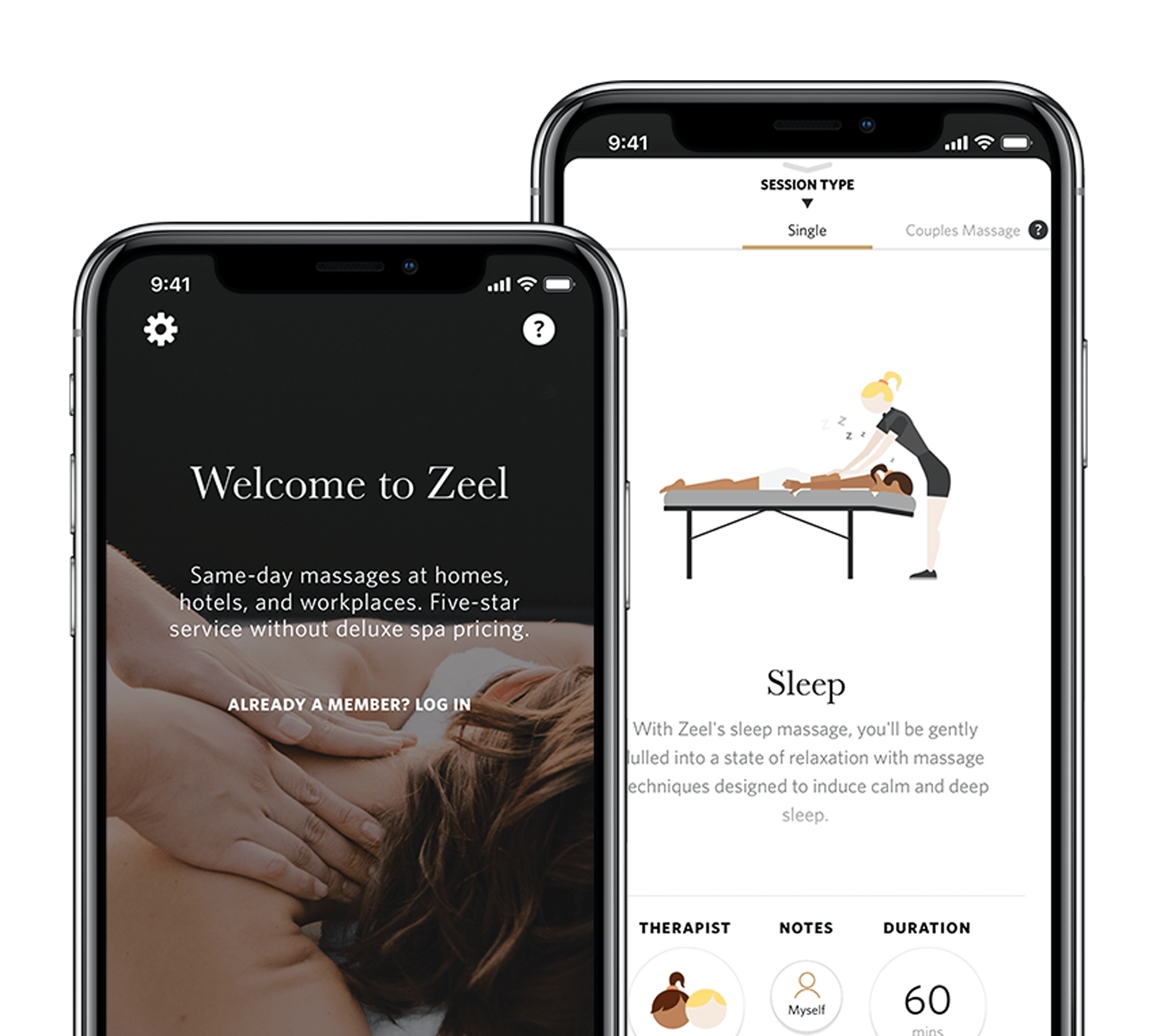 InHome Massage Zeel Massage On Demand