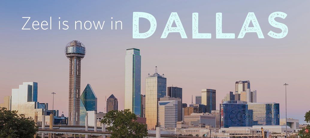 Zeel is now in Dallas, Texas.