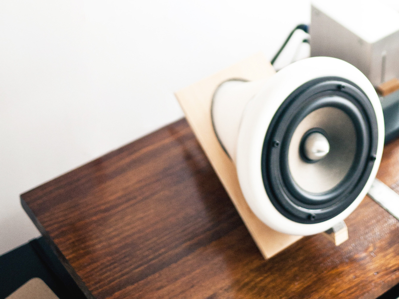 speaker setup to stream soothing music in your massage room