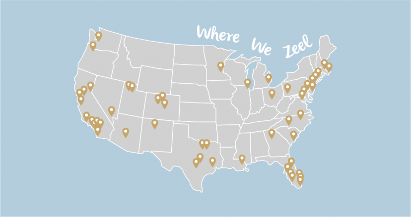 Where We Zeel: Zeel Massage Locations Across the US - Zeel