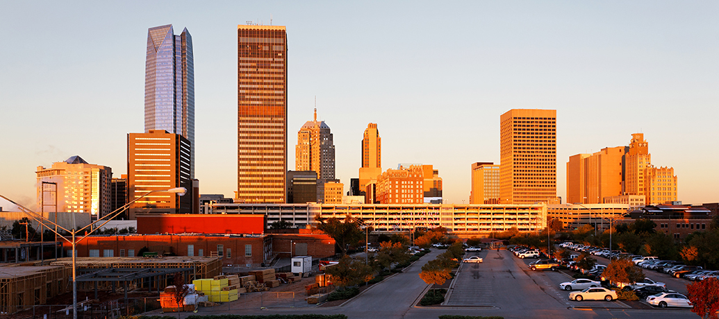 Oklahoma City at sunrise