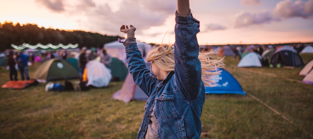 Girl enjoying BottleRock festival