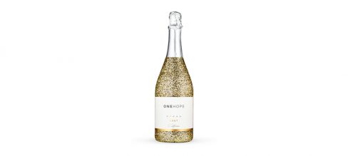 Corporate Wellness Gifts For Co-Workers And Employees One Hope Wine Glitter Gold Sparkling Brut copy