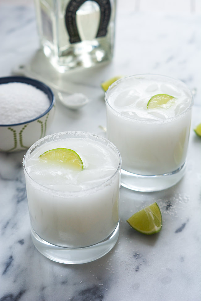 Skinny Coconut Margarita With Salt and Wit Zeel Blog Healthy Cocktails