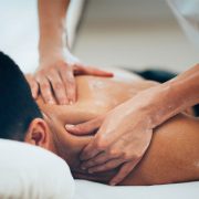 Man receiving a massage