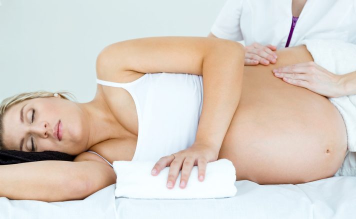 Prenatal massage at home