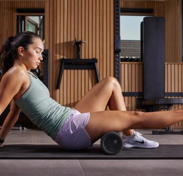 Foam rolling for runners featuring Hyperice