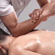 Man receiving sports massage