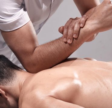 Man receiving sports massage